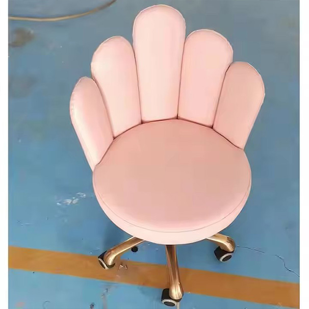 Hot Pink Adjustable Leather or Fabric Technician Stool Chair Beauty Salon Furniture Equipment Chair Stool