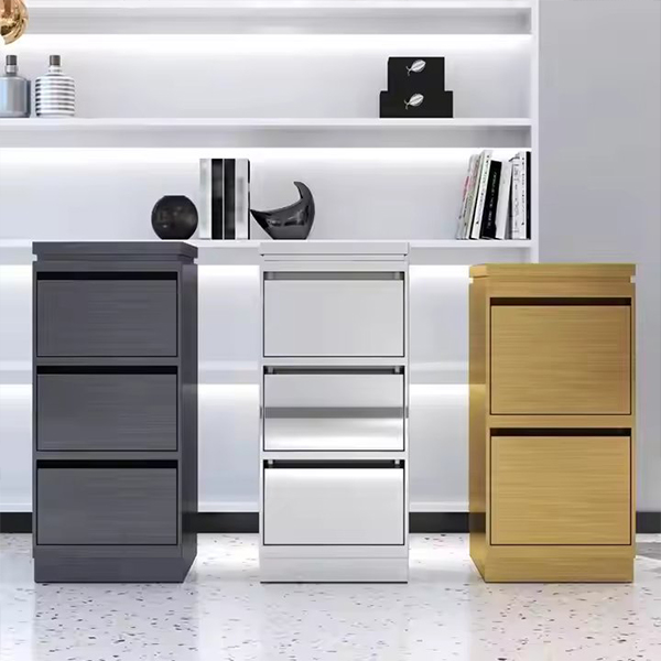 Black Silver Gold Modern Metal Barber Trolley 3 Layer Drawer Beauty Trolley for Salon